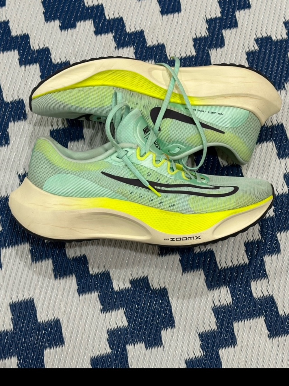 Nike Zoom Fly 5 Mint Foam Ghost Green Running Shoes Men’s Size 12.5 - Picture 4 of 6